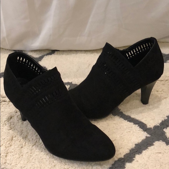 KAREN SCOTT: Suede Booties - Picture 1 of 7